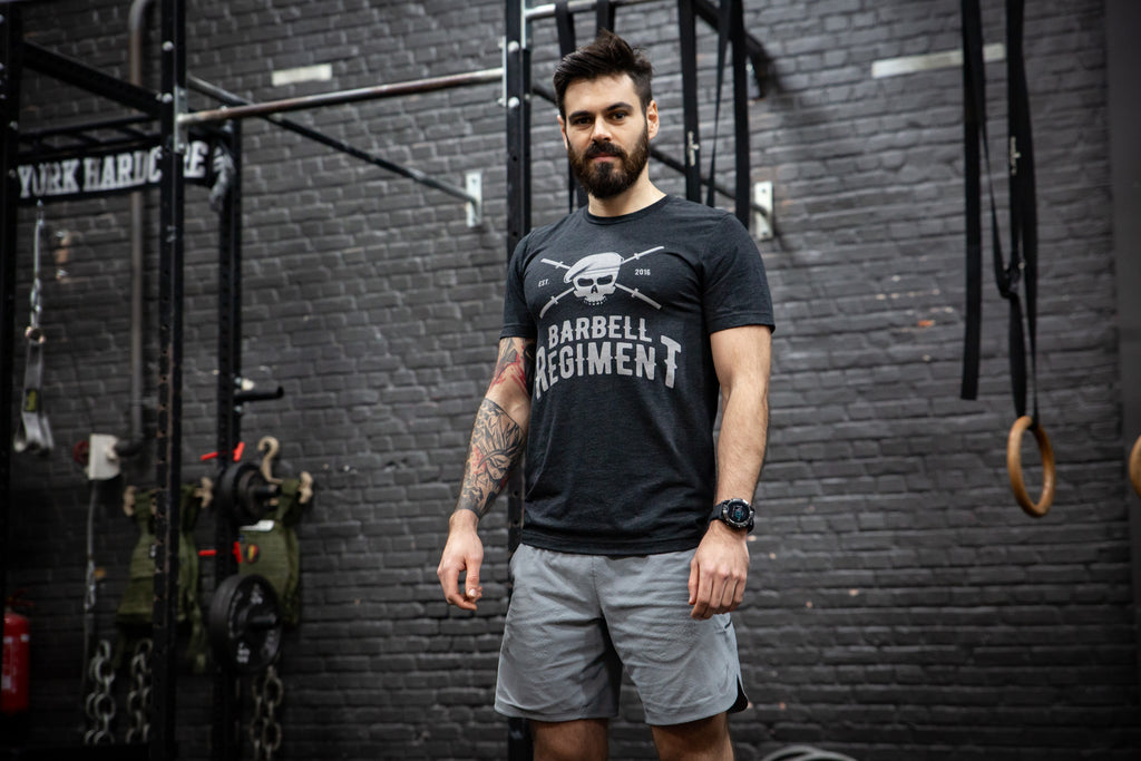 Barbell Regiment Origins Tee - Charcoal